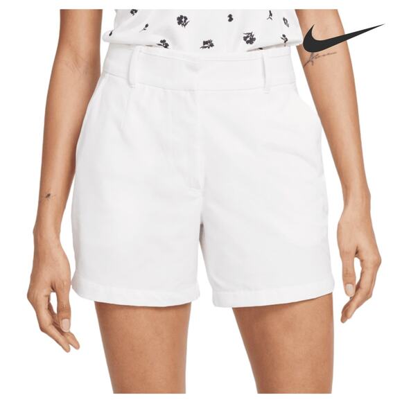 Nike Performance Elastic Waist 5" Golf Shorts White Size Small NEW - Picture 1 of 8